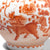 Burnt Orange Porcelain Danping Vase - Phoenix & Quilin Design | Indigo Antiques