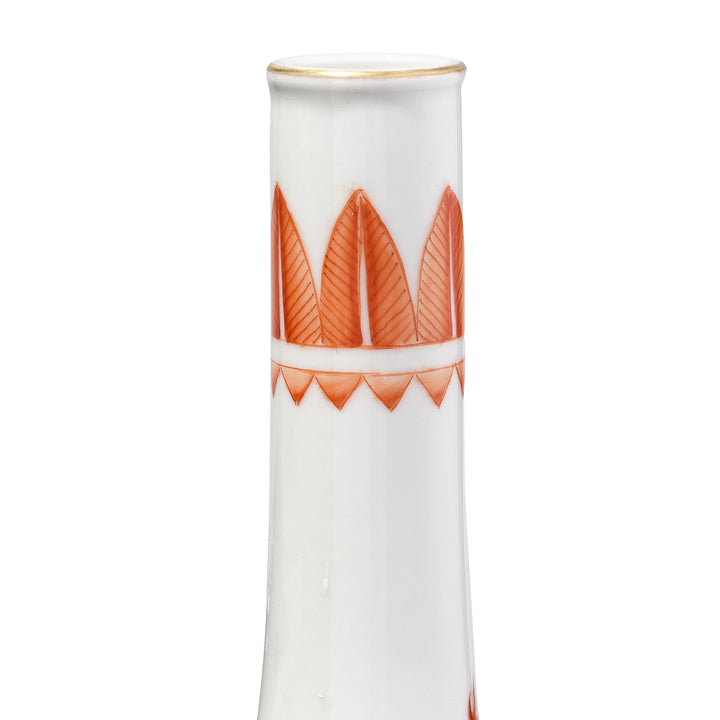 Spout Detail From Burnt Orange Porcelain Danping Vase - Phoenix & Quilin Design | Indigo Antiques