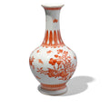 Burnt Orange Porcelain Flower Vase