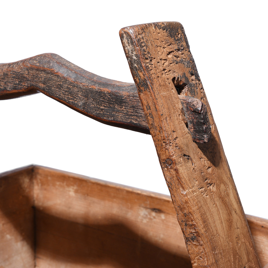 Handle Detail From Antique Elm Farmers Vegetable Basket | Indigo Antiques
