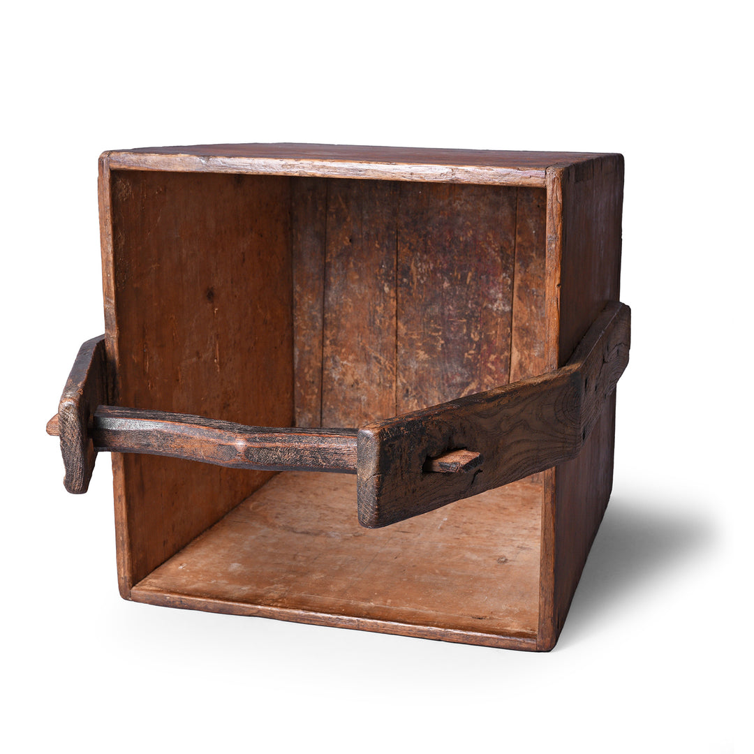 Interior Of Antique Elm Farmers Vegetable Basket | Indigo Antiques