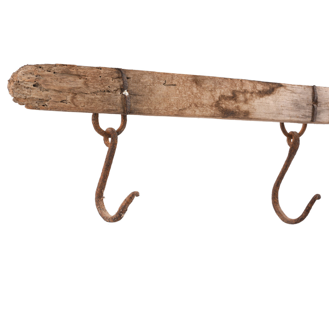 Hook Detail From Antique Farmers Tack Rack From Shanxi | Indigo Antiques