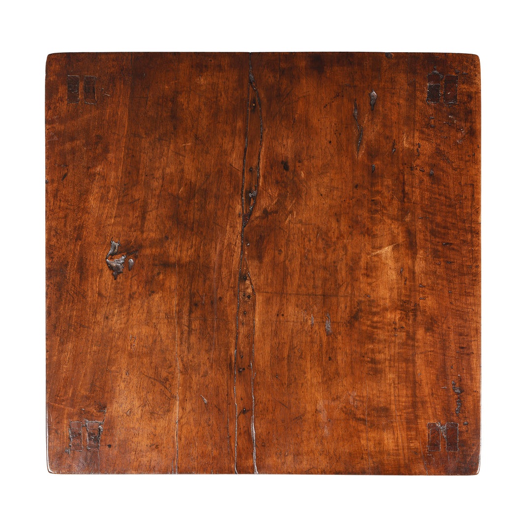 Top Down View Of Antique Walnut Side Table From Shanxi | Indigo Antiques