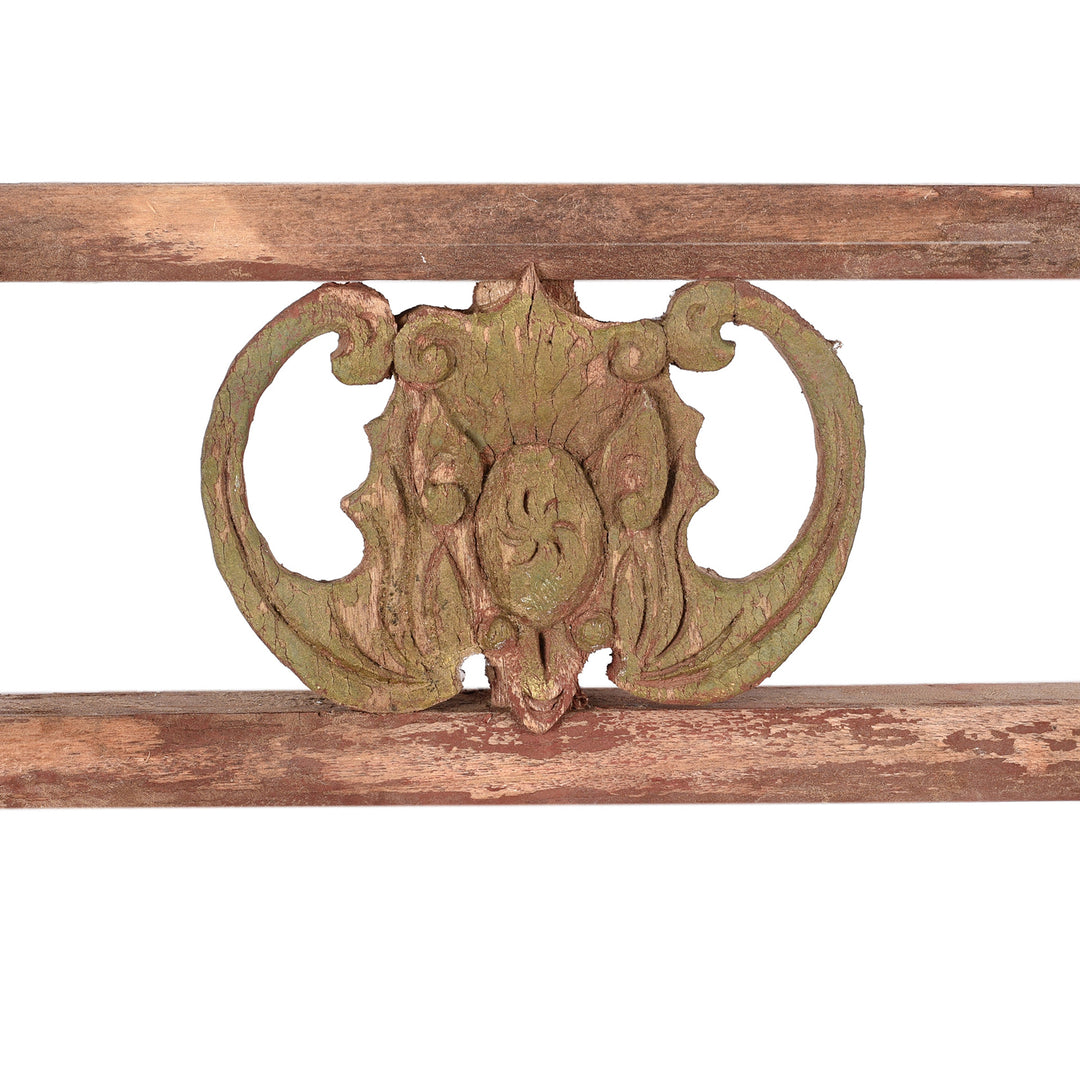 Bat Detail From Antique Chinese Pine Window Screen From Shanxi | Indigo Antiques