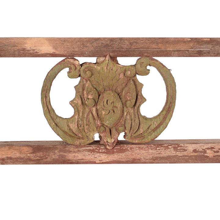 Bat Detail From Antique Chinese Pine Window Screen From Shanxi | Indigo Antiques