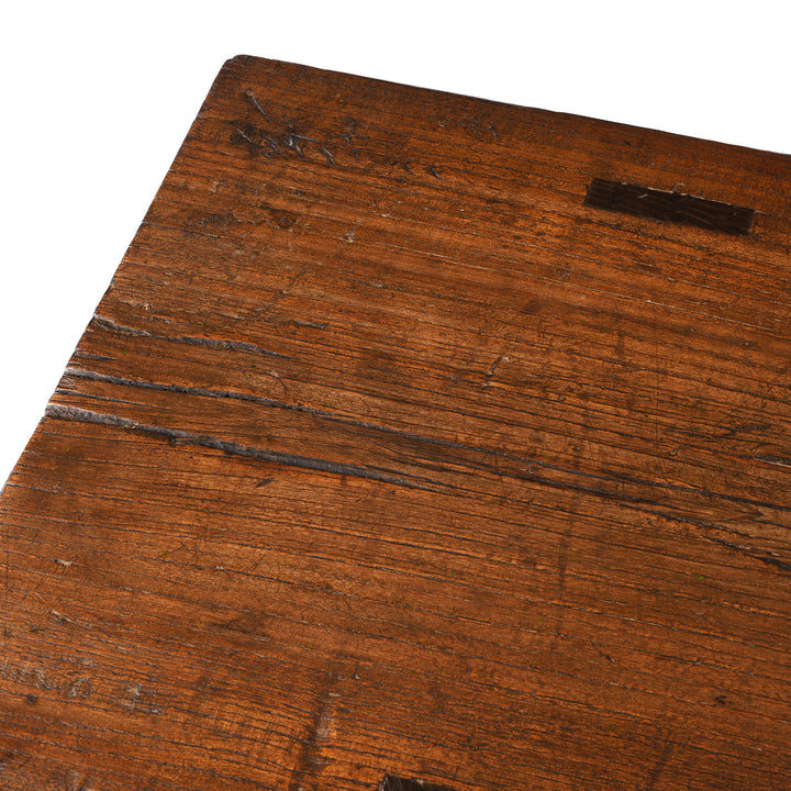Top Detail From Antique Elm Altar Table From Shanxi | Indigo Antiques