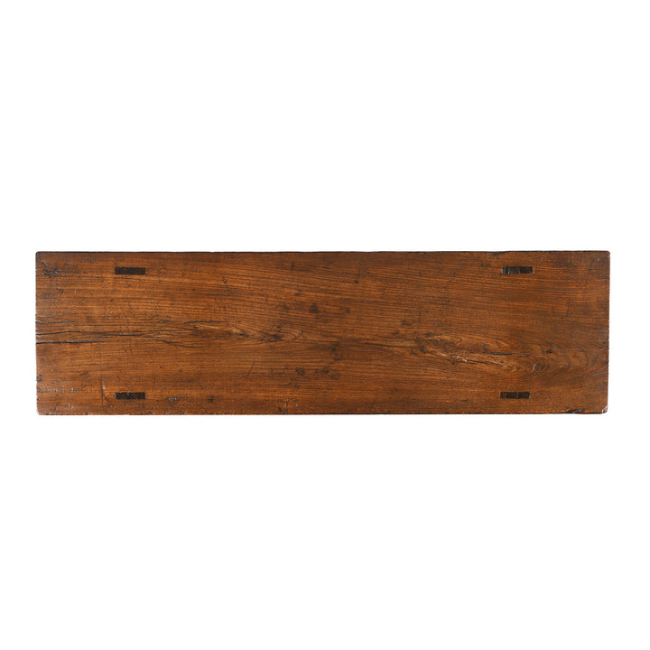 Top Down View Of Antique Elm Altar Table From Shanxi | Indigo Antiques
