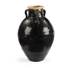 Black Glazed Stoneware Wine Jar From Hebei - 19th Century