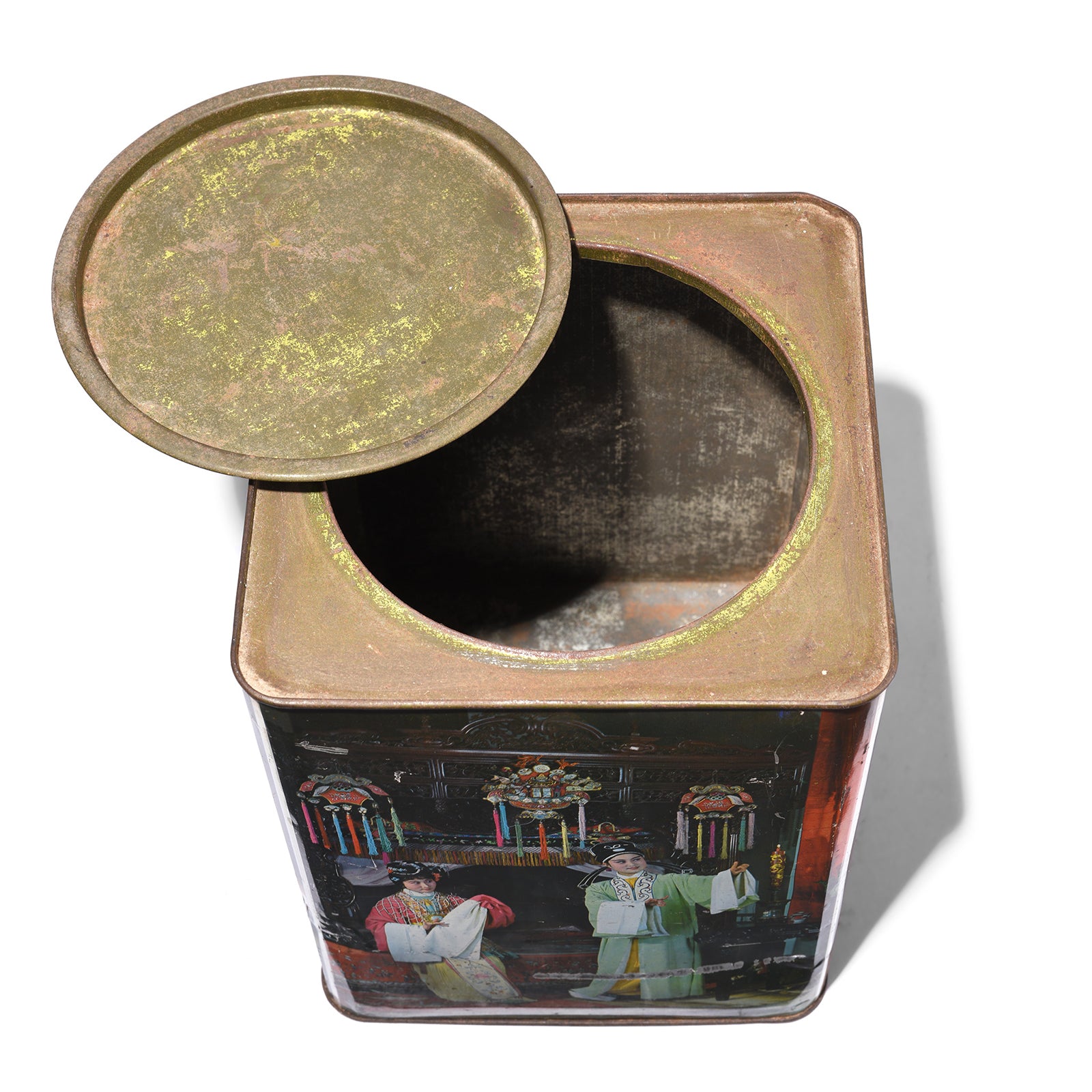 Interior Of Vintage Republic Era Tea Caddy | Indigo Antiques