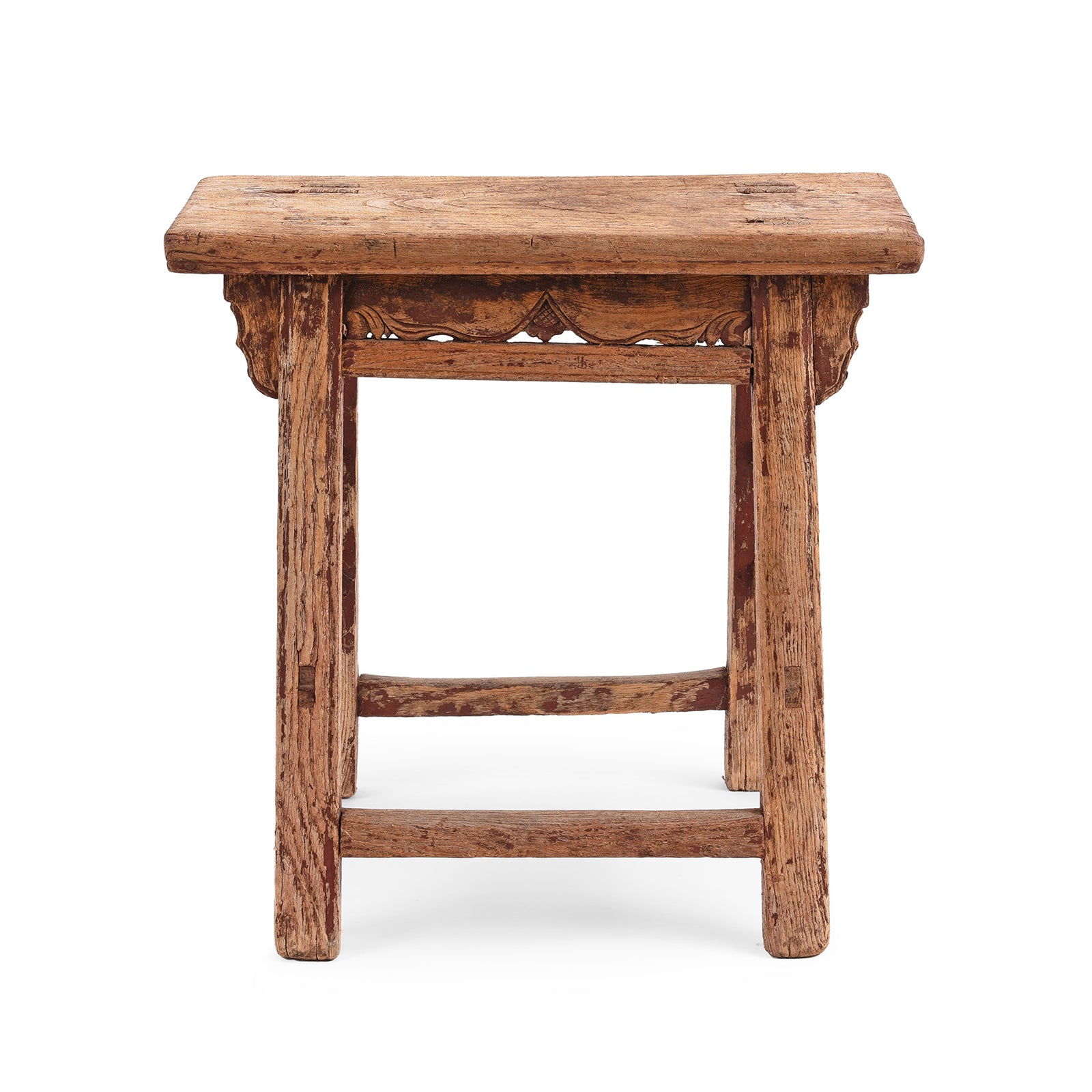 Antique Chinese Carved Elm Farmers Milking Stool | Indigo Antiques