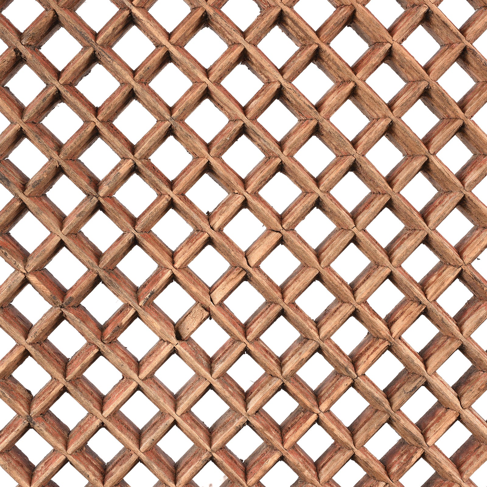View Of Lattice Old Yumu Elm Lattice Door Screen From Shanxi - 19thC