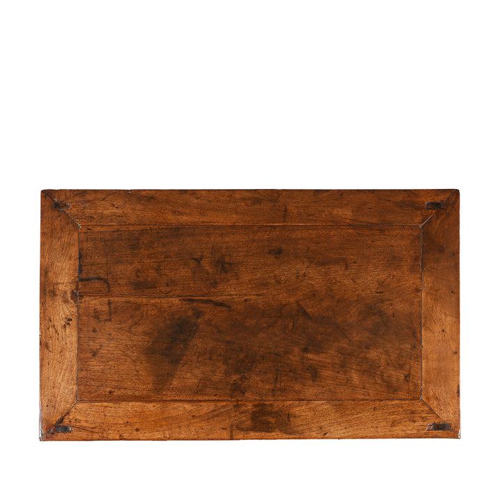 Top Down View Of Antique Two Drawer Walnut Cabinet From Shanxi | Indigo Antiques