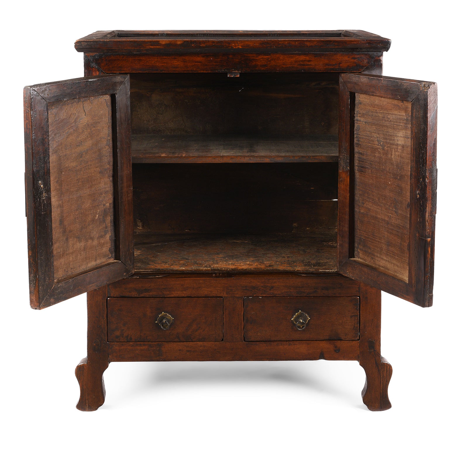 Antique Chinese Walnut  Cabinet From Gansu | Indigo Antiques