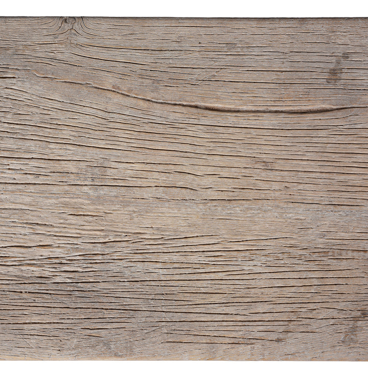 Top Down Detail From Antique 19th Century Henan Elm Farmhouse Coffee Table With Bleached Finish And Rustic Patina