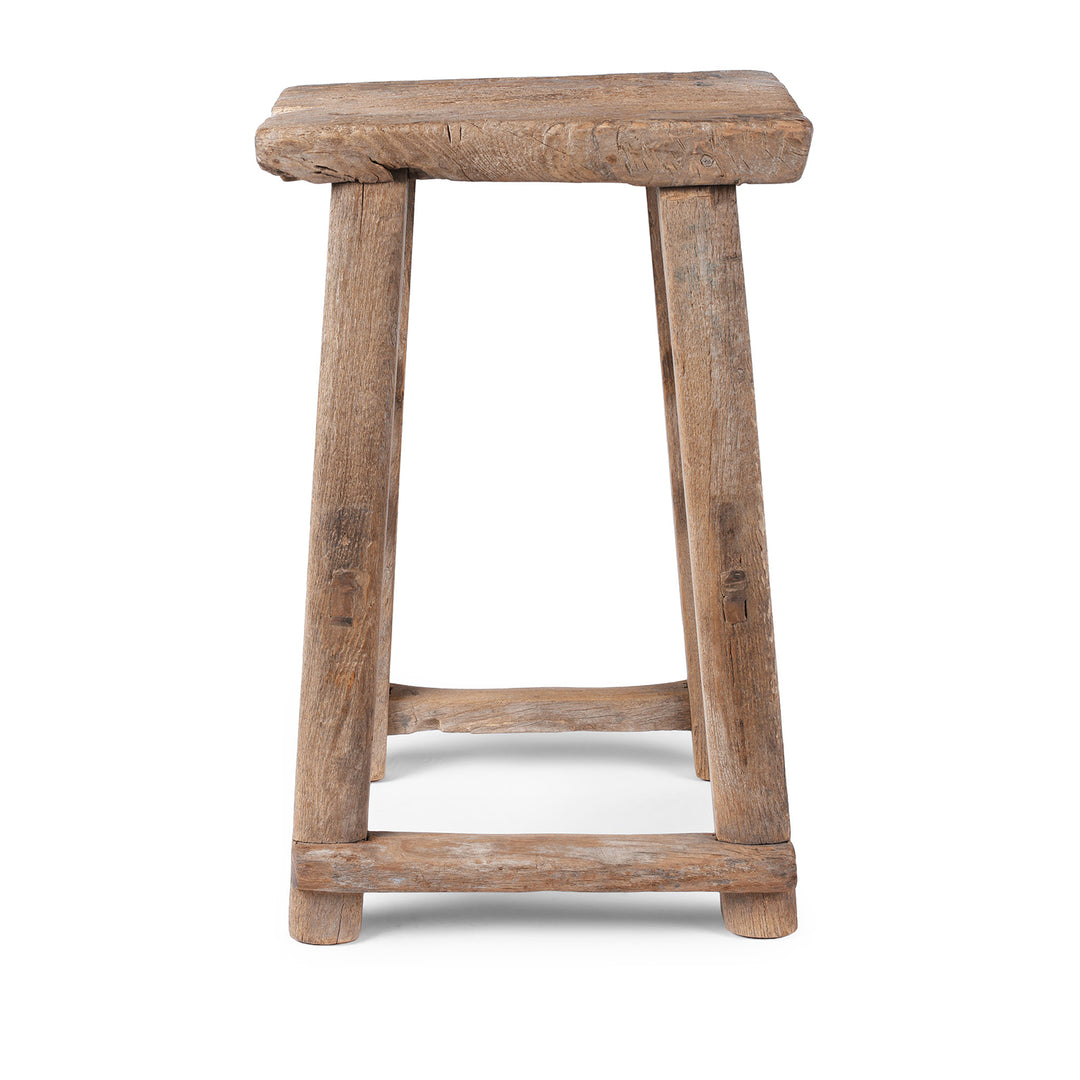 Antique Chinese Elm Stool  | Indigo Antiques