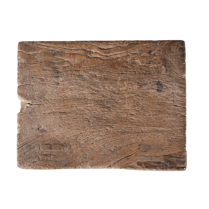 Top Down View Of Antique Chinese Elm Stool  | Indigo Antiques