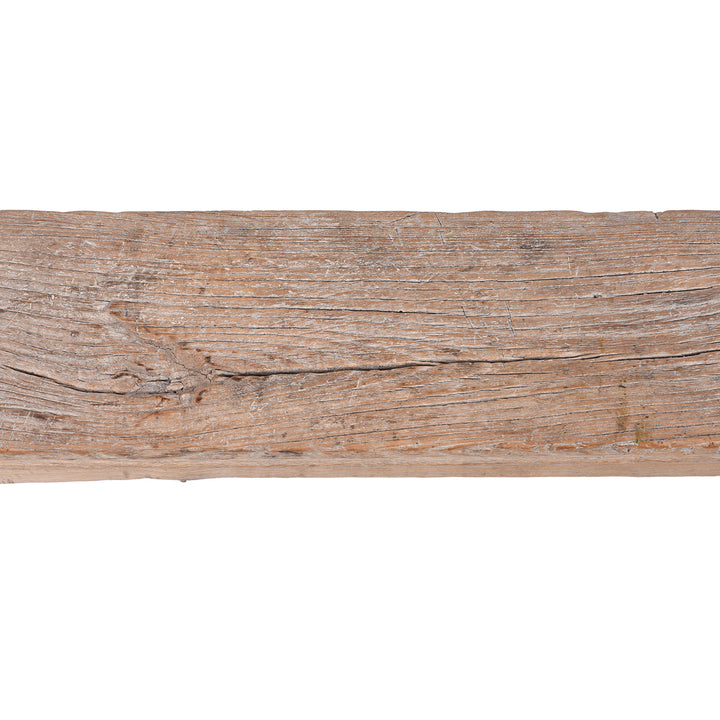 Detail From The Top Of Antique Chinese Bleached Spring Bench