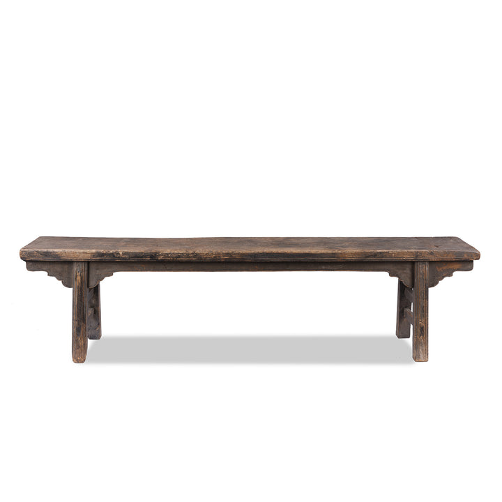 Antique Elm Chinese Spring Bench From Shanxi Province | Indigo Antiques  