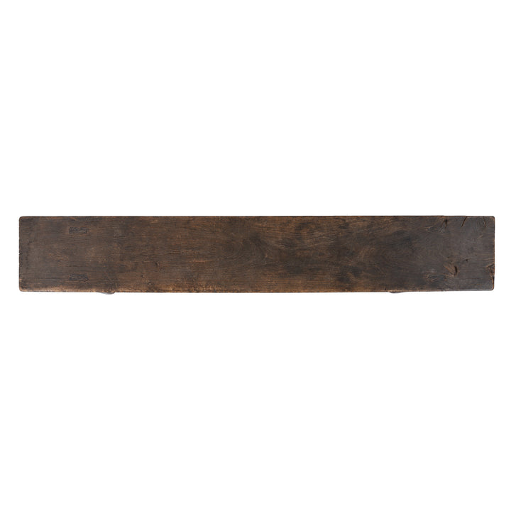 Top Down View Of Antique Elm Chinese Spring Bench From Shanxi Province | Indigo Antiques  