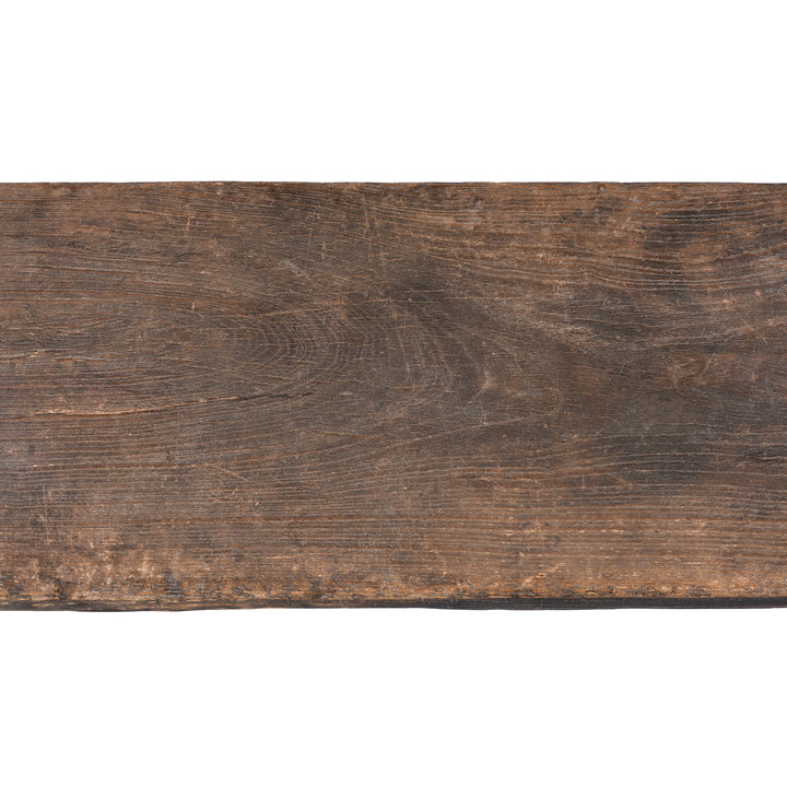Surface Detail From Antique Elm Chinese Spring Bench From Shanxi Province | Indigo Antiques  