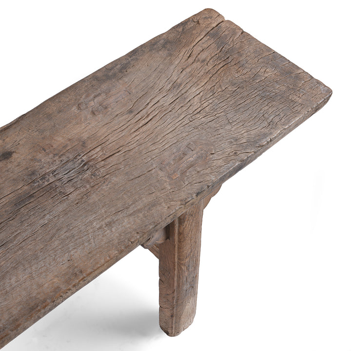 Detail From Top Of Antique Chinese Spring Bench