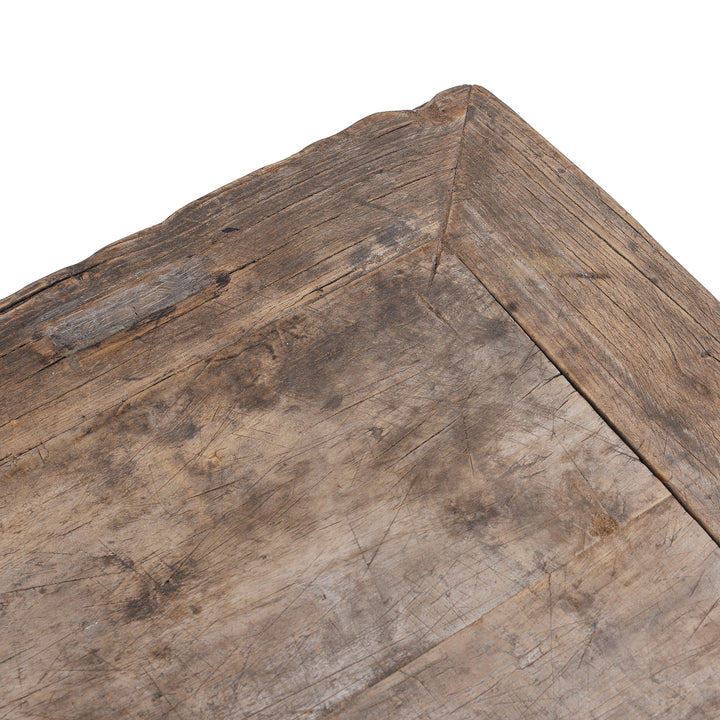 Top Detail From Antique Chinese Rustic Farmhouse Coffee Table | Indigo Antiques