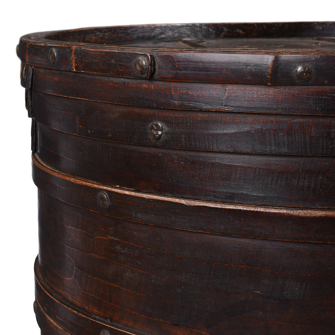 Corner Detail From Antique Chinese Willow Food Container | Indigo Antiques