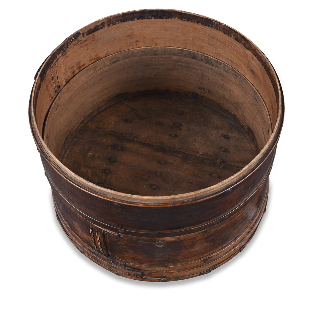 Interior View Of Antique Chinese Willow Food Container | Indigo Antiques
