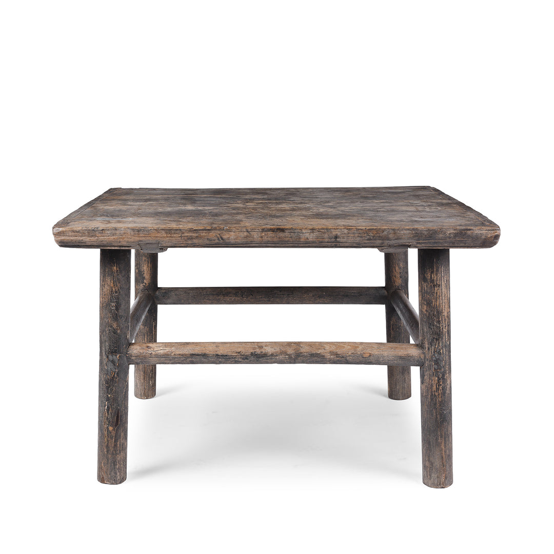 Antique Chinese Walnut Coffee Table With Simple Form And Rich Natural Patina
