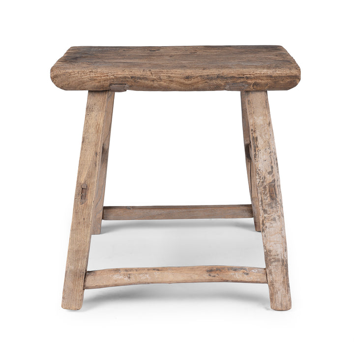 Antique Chinese Elm Saddle Stool From Shanxi | Indigo Antiques