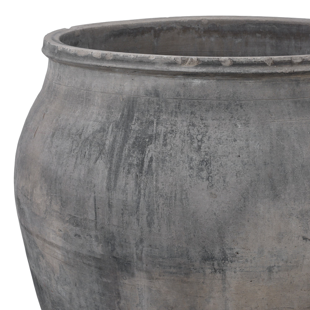Rim Detail From Large Chinese Terracotta Storage Jar Planter | Indigo Antiques