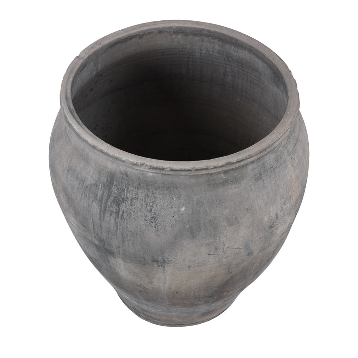 Interior View Of Large Chinese Terracotta Storage Jar Planter | Indigo Antiques