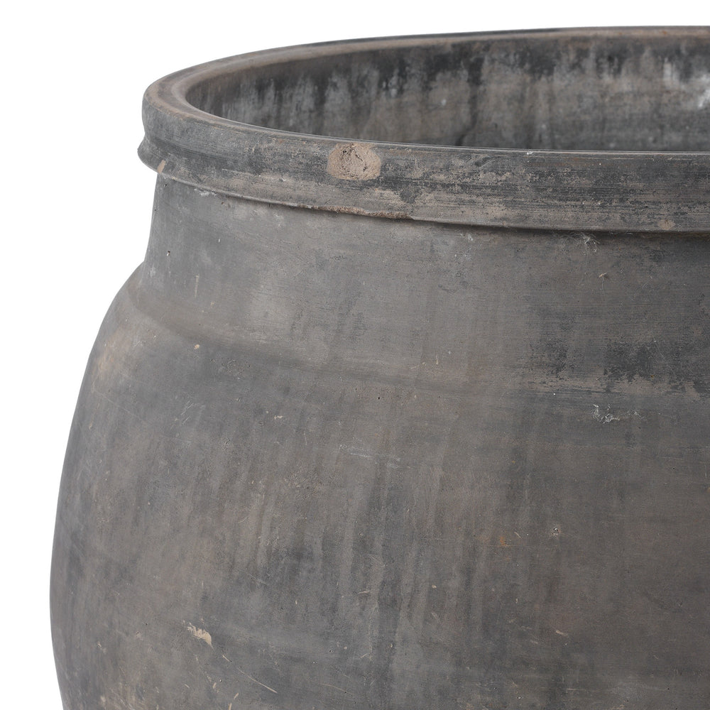 Rim Detail From Large Chinese Terracotta Storage Jar Planter | Indigo Antiques