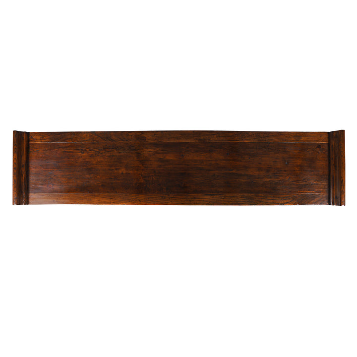 Top Down View Of Antique Chinese Peking Sideboard Made From Burr Elm | Indigo Antiques
