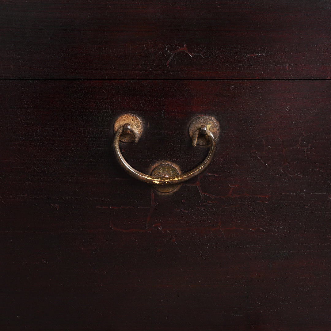 Handle Detail From Antique Chinese Camphor Chest From Tianjin | Indigo Antiques