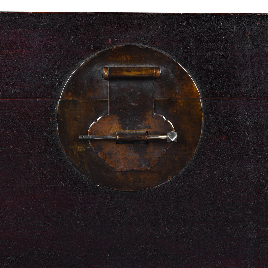 Latch Detail From Antique Chinese Camphor Chest From Tianjin | Indigo Antiques