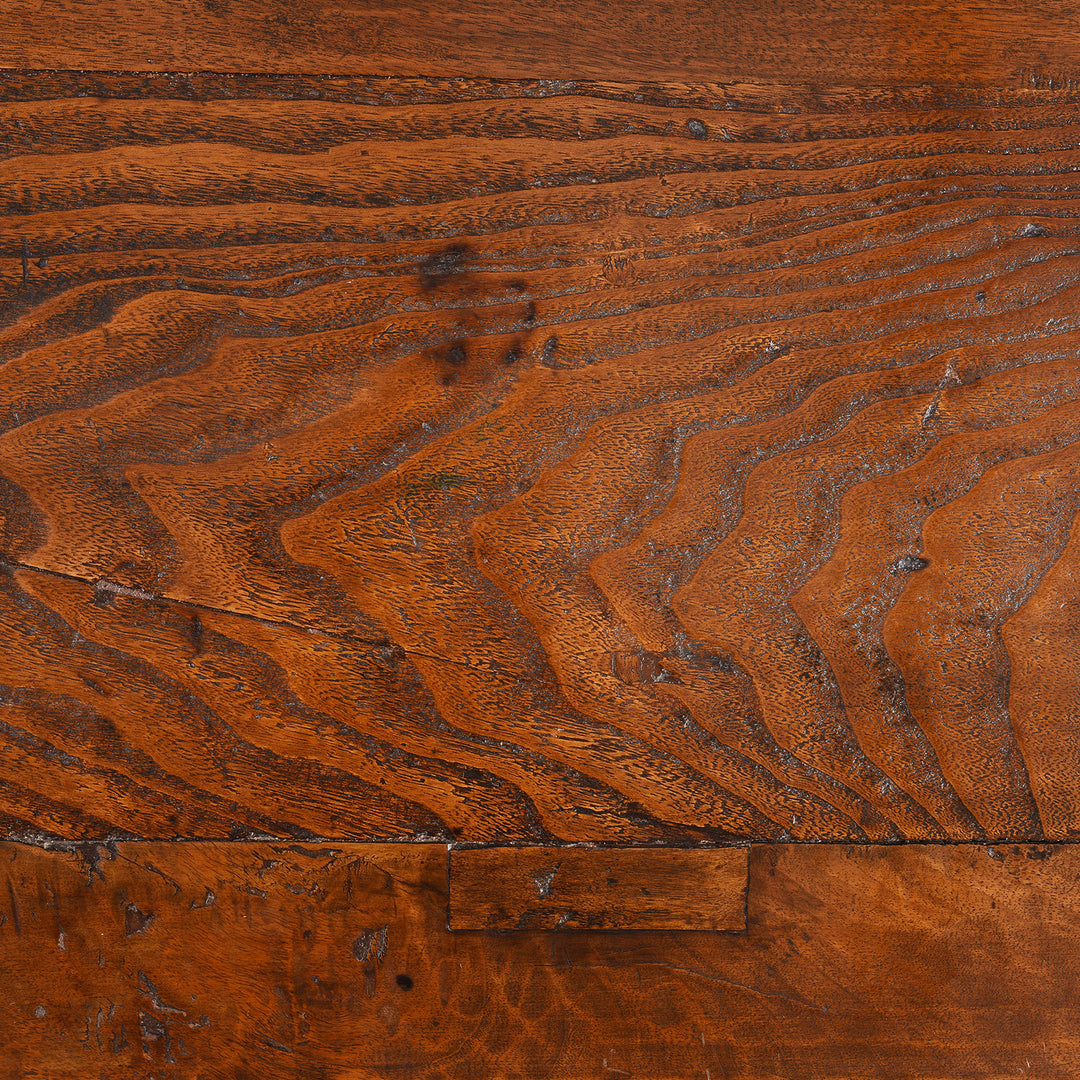 Grain Detail From Antique Red Elm Bench / Coffee Table From Jiangsu | Indigo Antiques