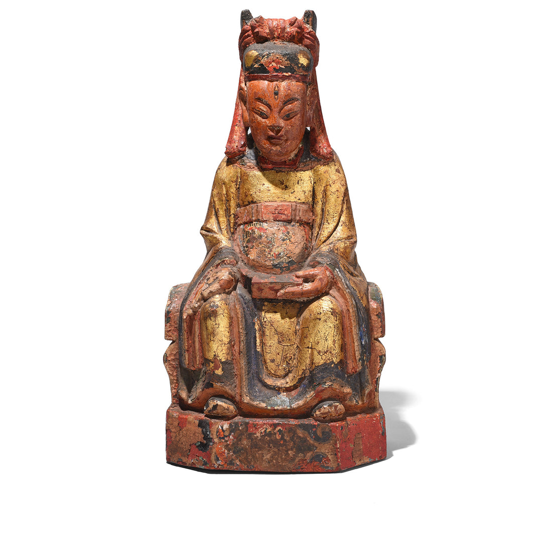 Antique Chinese Ancestor Figure Of of Erlang Shen | Indigo Antiques