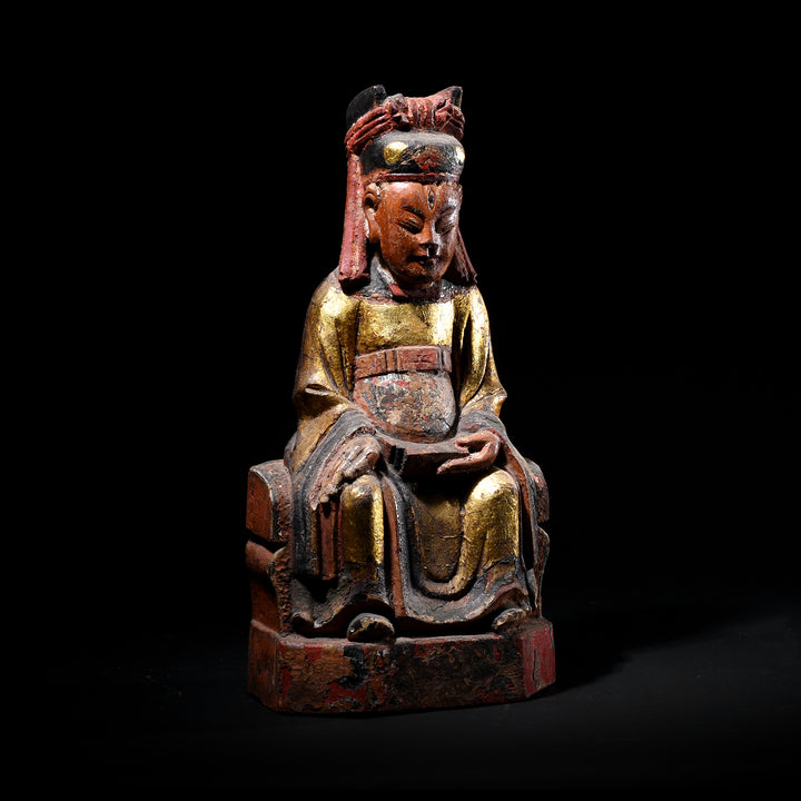 Antique Chinese Ancestor Figure Of of Erlang Shen | Indigo Antiques
