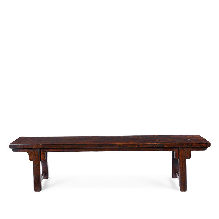 Other Side Of Antique Chinese Walnut Bench | Indigo Antiques