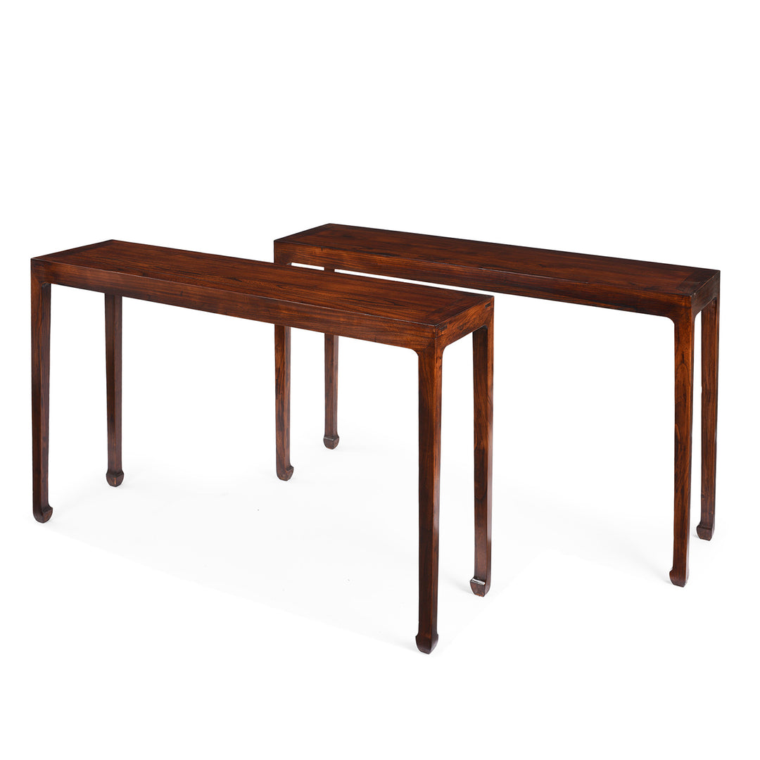 Console Table Made From Old Elm - Ming Style | Indigo Antiques