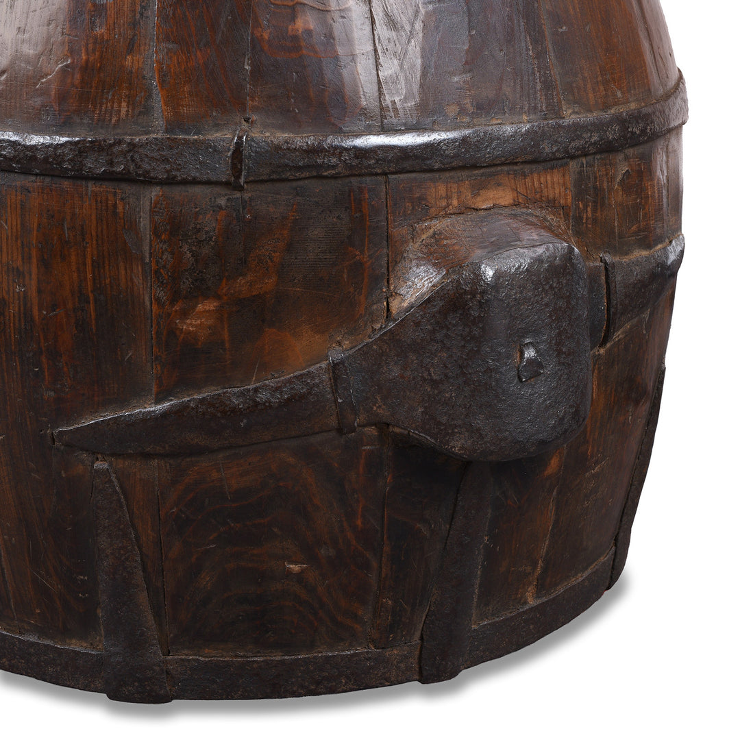 Detail From Antique Chinese Grain Measure | Indigo Antiques