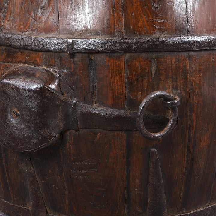 Ring Detail From Antique Chinese Grain Measure | Indigo Antiques