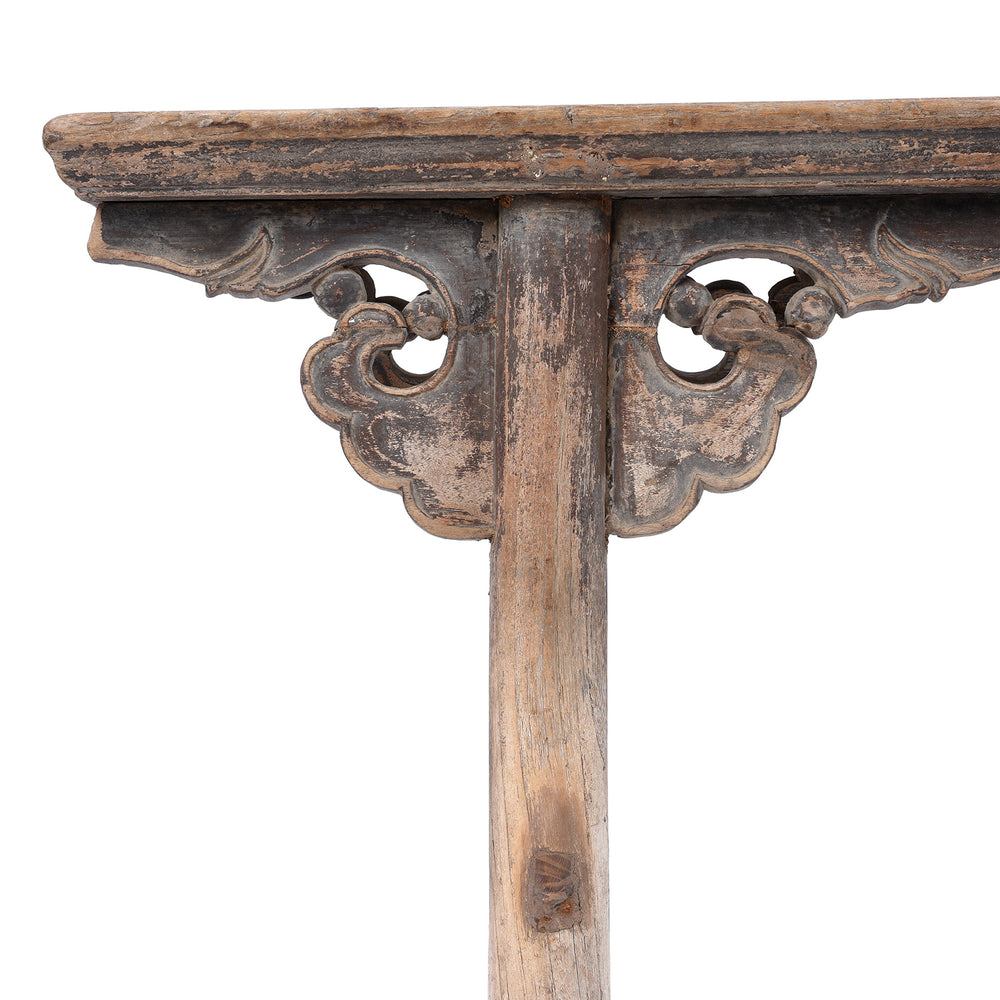 Corner Detail From Antique Chinese Spring Bench | Indigo Antiques