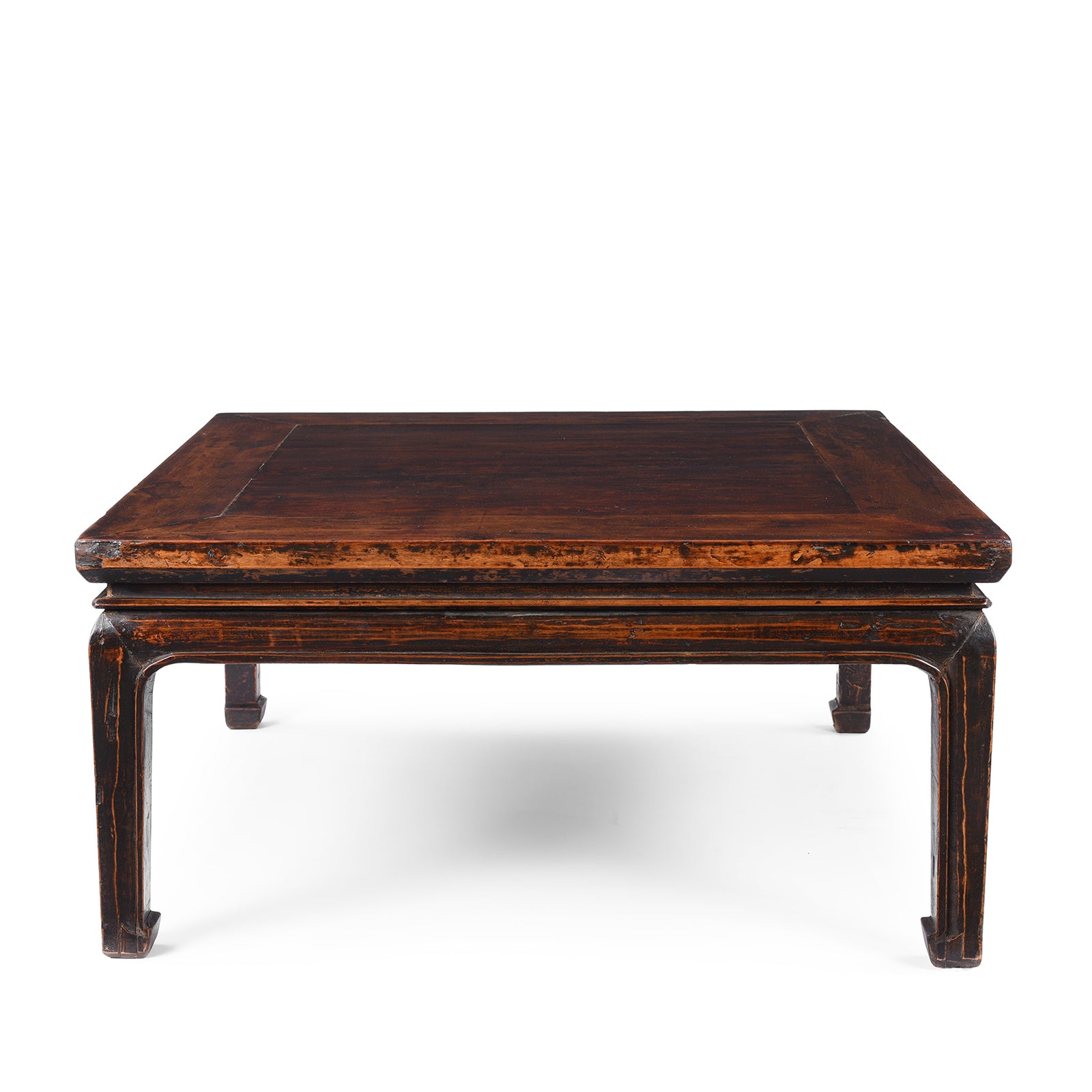 Other side Of Antique Square Walnut Coffee Table From Shanxi | Indigo Antiques