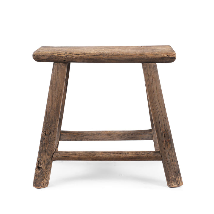 Elm Milking Stool From Shanxi | Indigo Antiques
