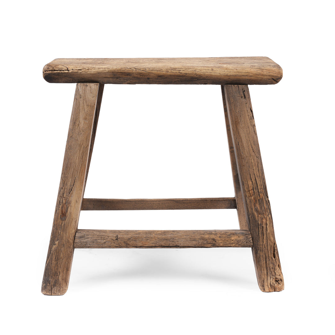 Elm Milking Stool From Shanxi | Indigo Antiques