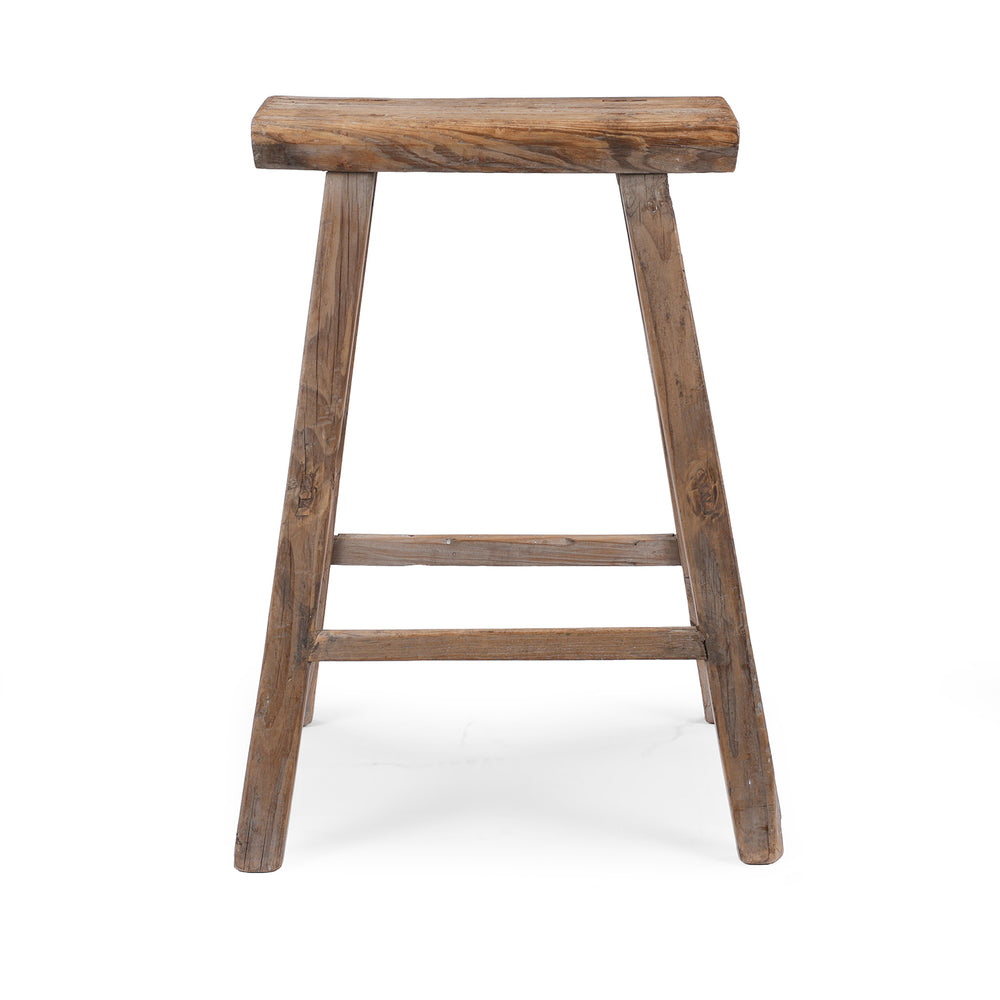 Antique Chinese Elm Saddle Stool | Indigo Antiques