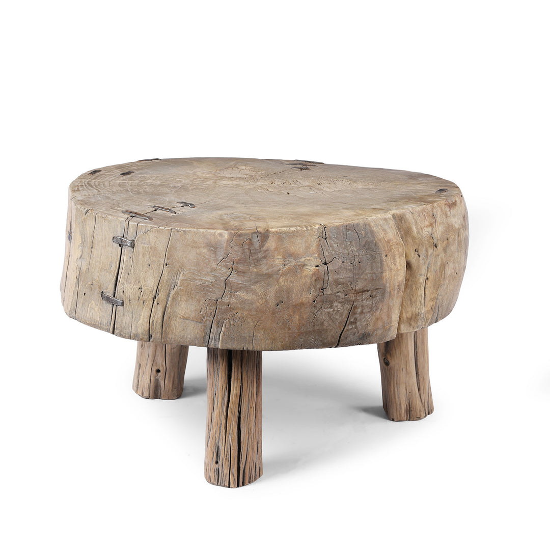 Antique Chinese Farmers Chopping Block Coffee Table | Indigo Antiques