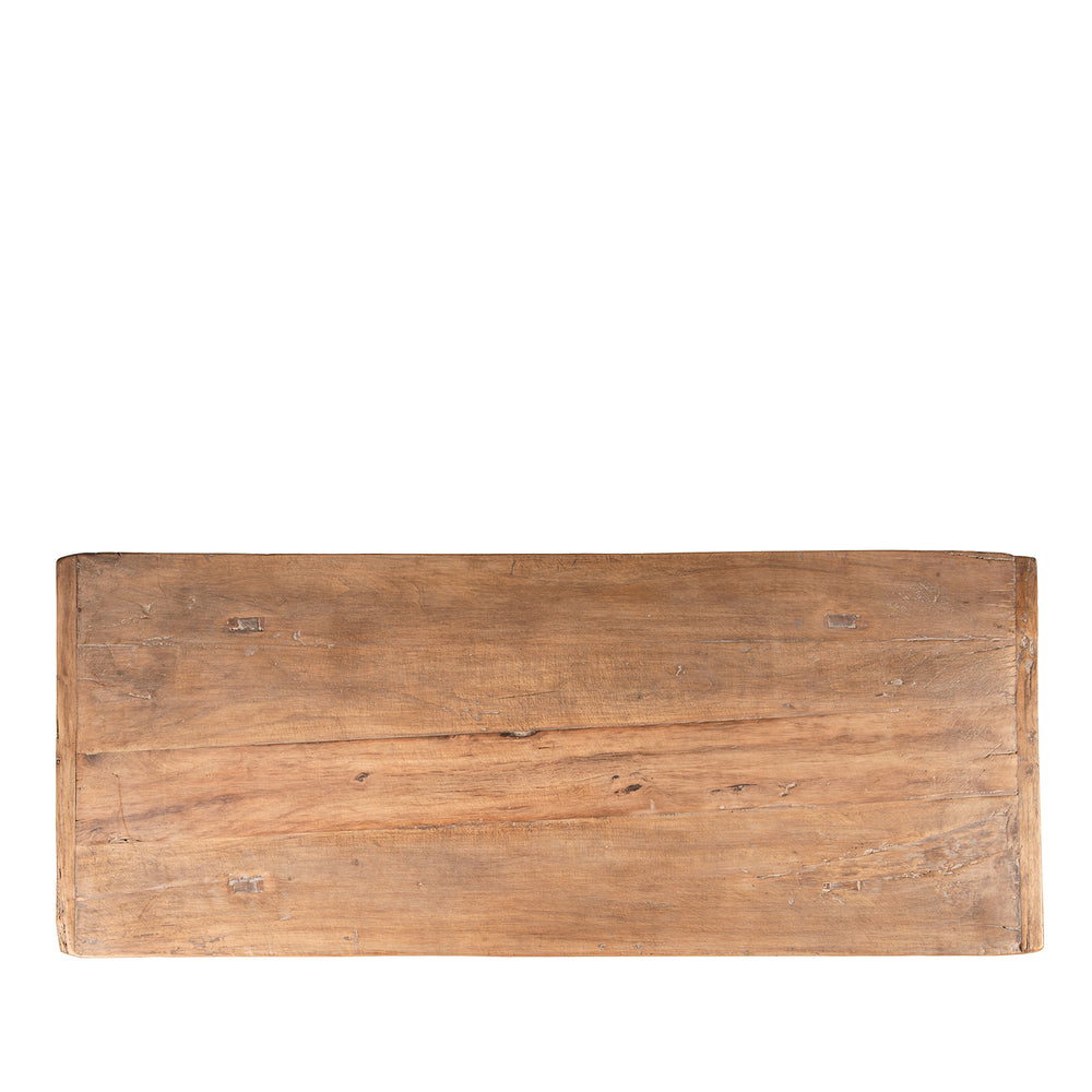 Top of a persimmon shizimu rustic antique Chinese coffee table from Henan Province | Indigo Antiques